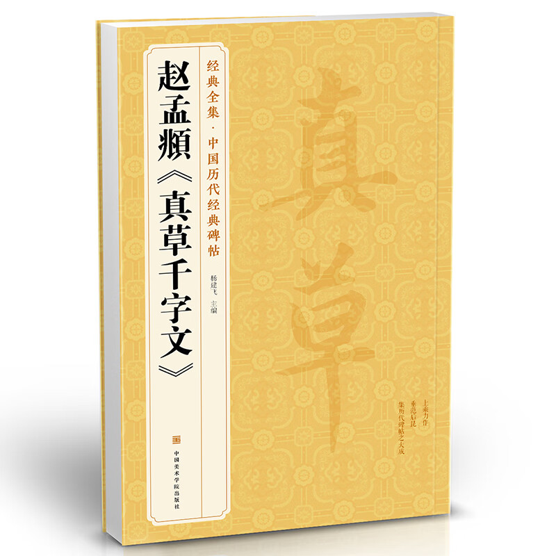 经典全集赵孟頫《真草千字文》行书8开字帖中国历代原碑帖小楷书毛笔书法小草放大练字版教程正版书籍杨建飞