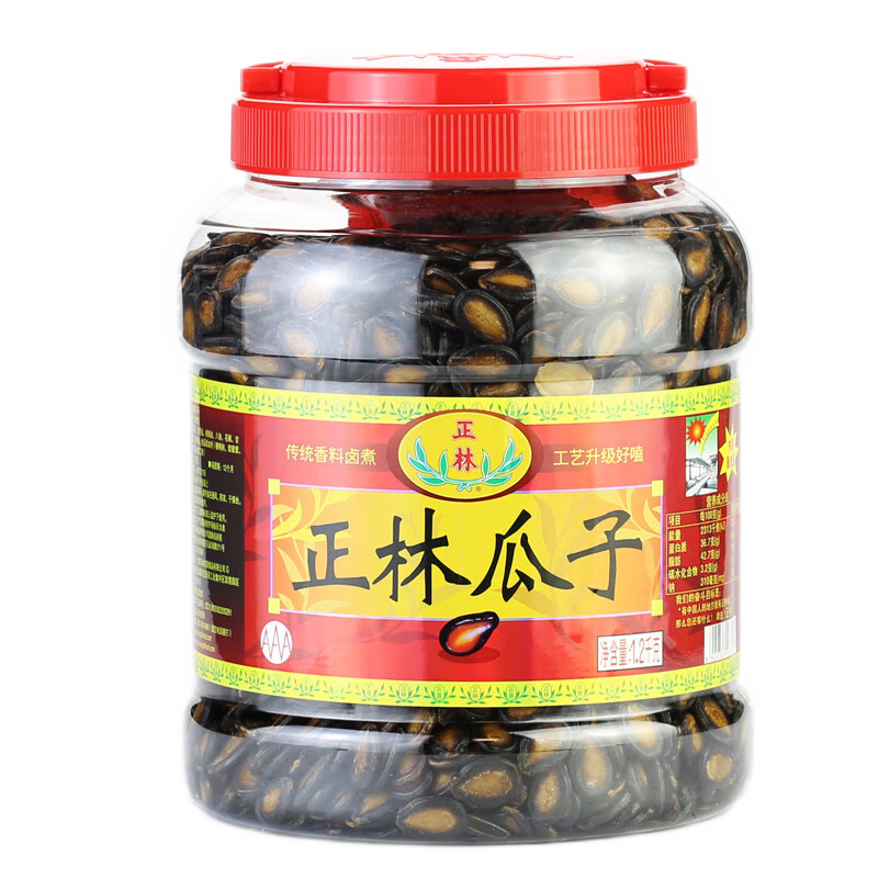 正林品牌黑瓜子价格走势，口感鲜美，适合健康追求者|坚果炒货历史价格查询