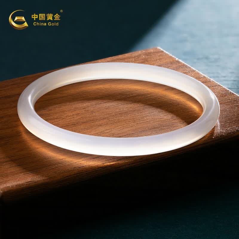 中国黄金（CHINA GOLD）玉髓手镯女时尚款节日礼物送妈妈送女友节日礼物 清浅如月（内径55-56）怎么看?