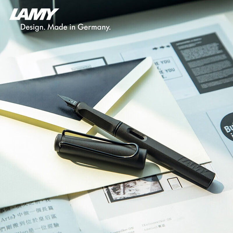 凌美（LAMY）钢笔签字笔 生日节日礼物学生成人练字文具 德国进口 狩猎系列 50周年套装礼盒 磨砂黑 EF0.5mm