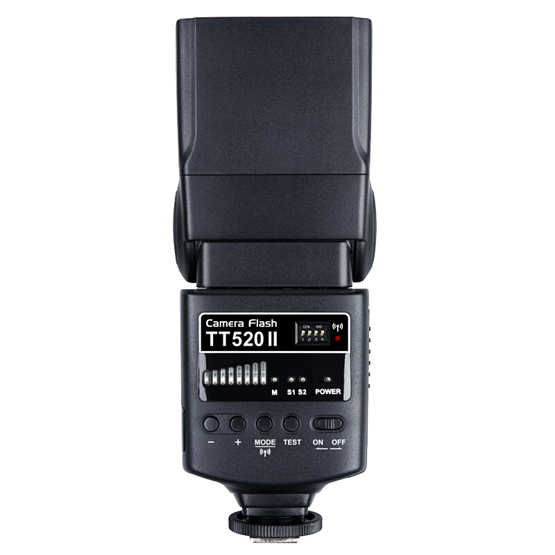 神牛（Godox）TT520II 热靴机顶闪光灯 兼容佳能尼康索尼相机外拍闪光离机热靴闪光灯 通用型 （带引闪器）199元（需换购）