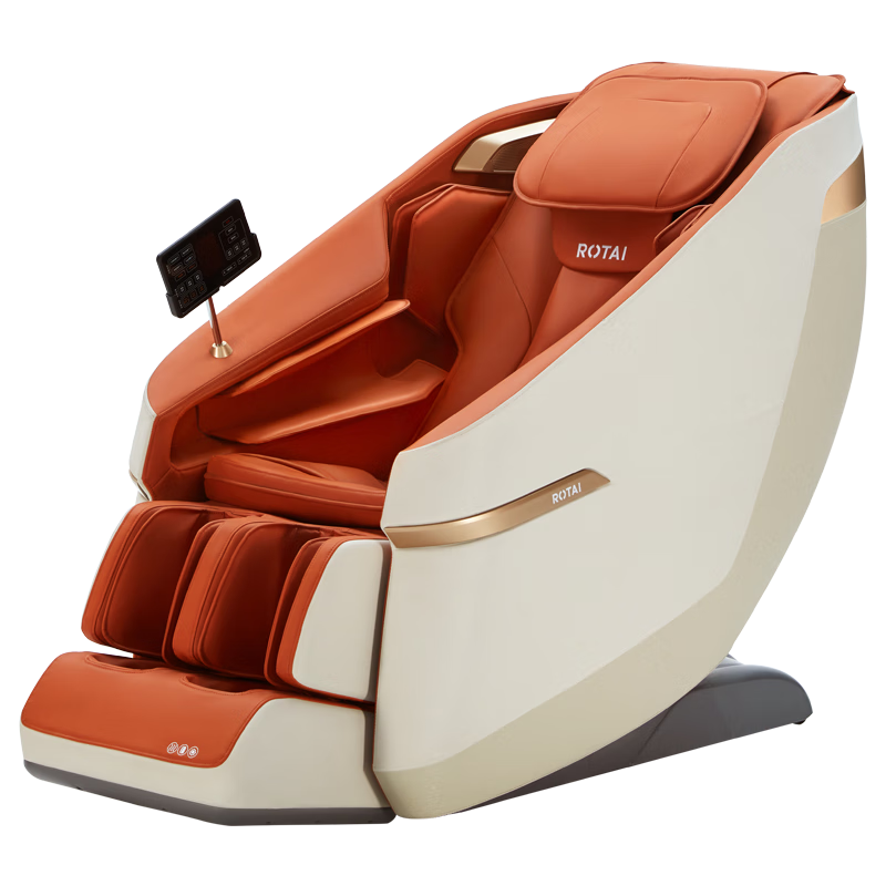 ROTAI 荣泰 RONGTAI）按摩椅家用全身揉捏全自动小型太空舱按摩沙发椅A36 橙色
