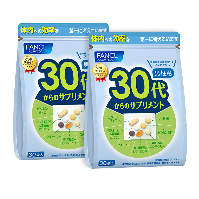 FANCL ���� ��Ůʿ�ۺ�ά���� ÿ�շ���Ӫ���� 30������Ӫ���� 60��ƽ����� 30��*2�� 283.8Ԫ