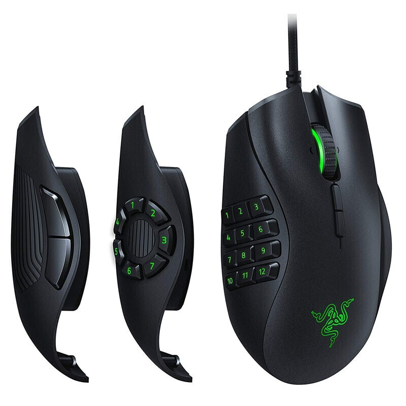 雷蛇（Razer）【日本版】Razer雷蛇Naga那伽梵蛇进化版鼠标机械式拇指按键MMO/MOBA有线游戏鼠标侧键可换 那伽梵蛇【进化版】 默认1