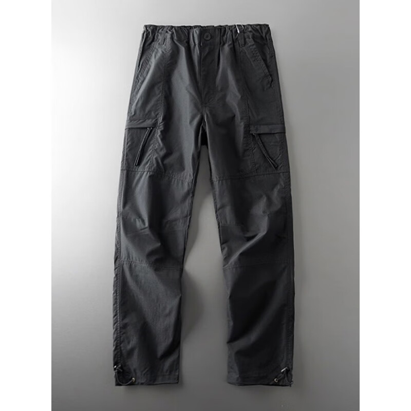 JEEP SPIRIT冲锋裤男户外防水男款裤子战术男裤防风工装裤男士美式徒步登山裤 款军绿色送腰带 加绒 M 105-120斤