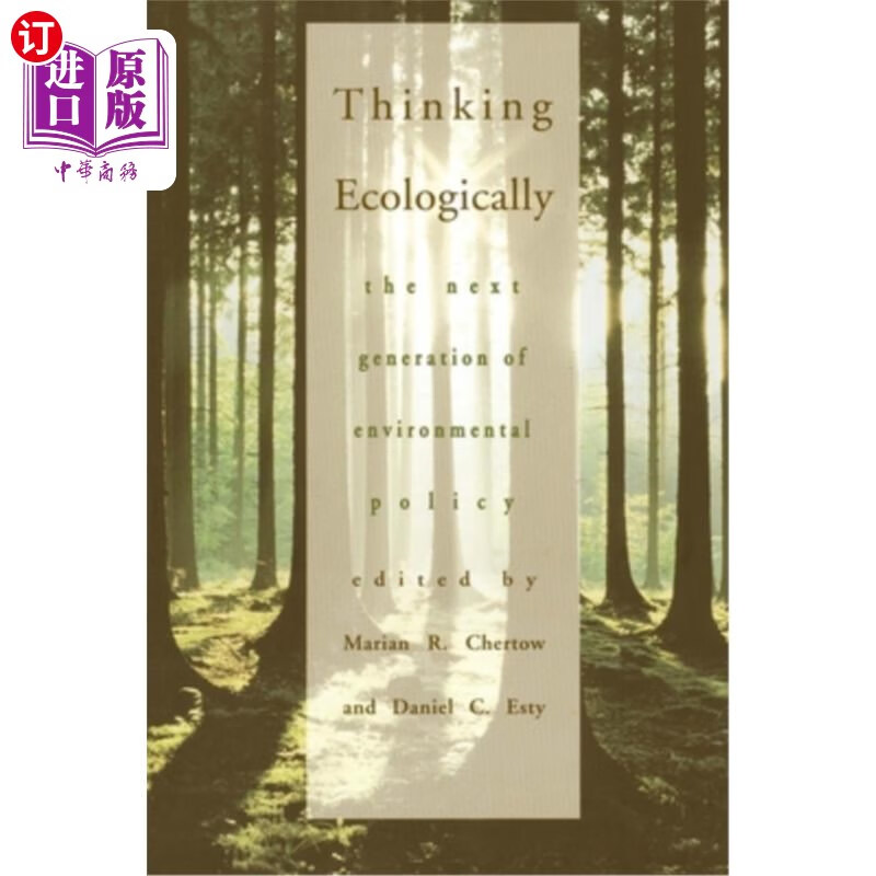 海外直订thinking ecologically: the next generation of