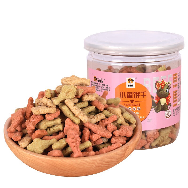 派得 猫饼干猫零食小鱼干成幼猫磨牙洁齿猫薄荷饼干猫咪零食 120g