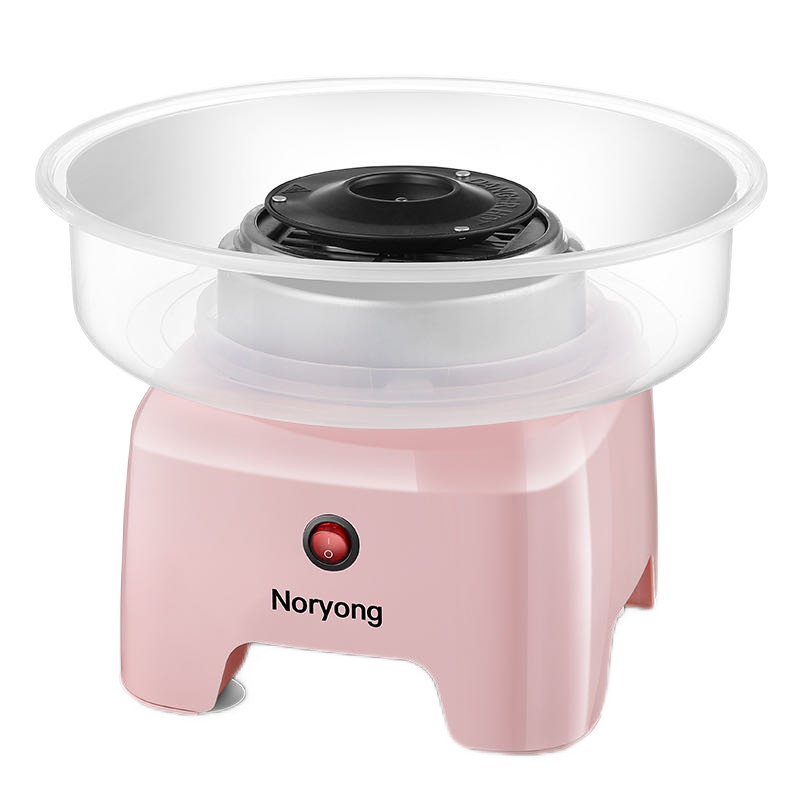 Noryong棉花糖机 生日男孩女孩情人礼物 电动商用迷你儿童棉花糖机家用电器可做硬糖棉花糖机六一 升级款粉红色