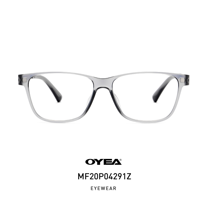 欧野OYEA 近视眼镜套镜设计多用可换铁片自由组合搭配TF20P42使用 MF20P04291Z光透灰+1.60镜片