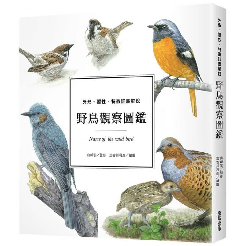 预订台版 野鸟观察图鉴 外形习性特征详尽解说没有艰深的用语只有满满的有趣知识自然科普