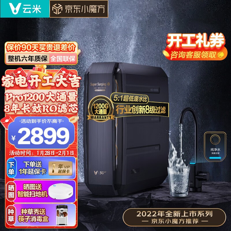 云米净饮水京东自营旗舰店价格走势和销量趋势分析—云米净水器商品推荐|可以看净水器价格波动的App