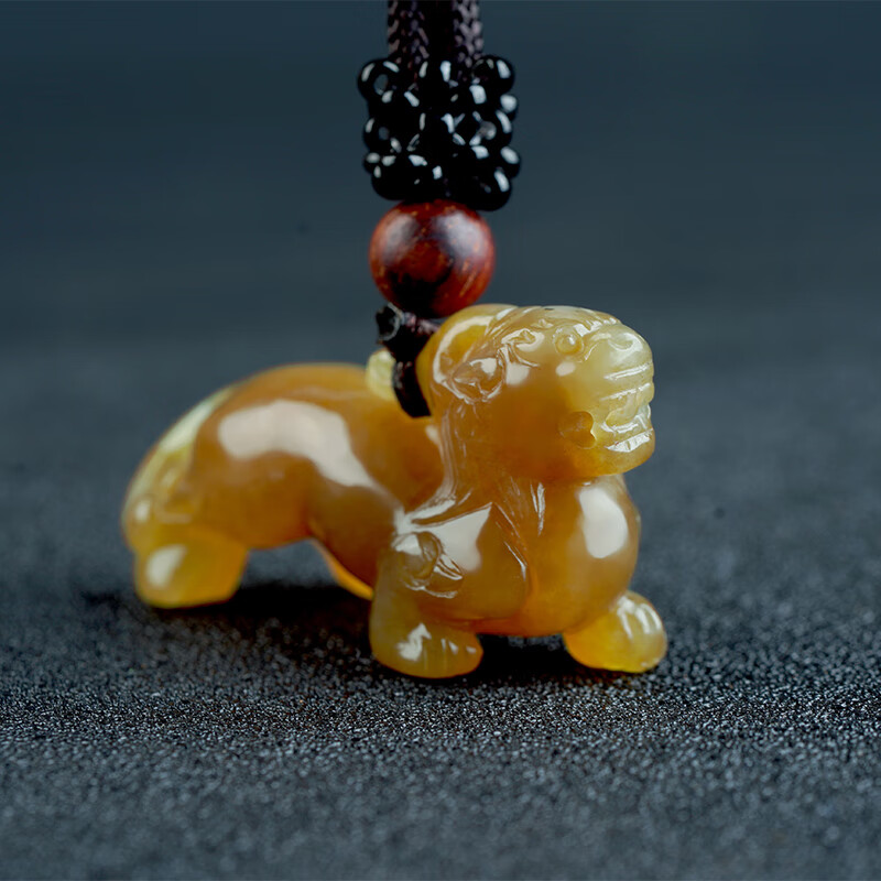 石俞记和田玉糖玉貔貅吊坠男女款珠宝玉石项链玉坠颈饰立体神兽挂件