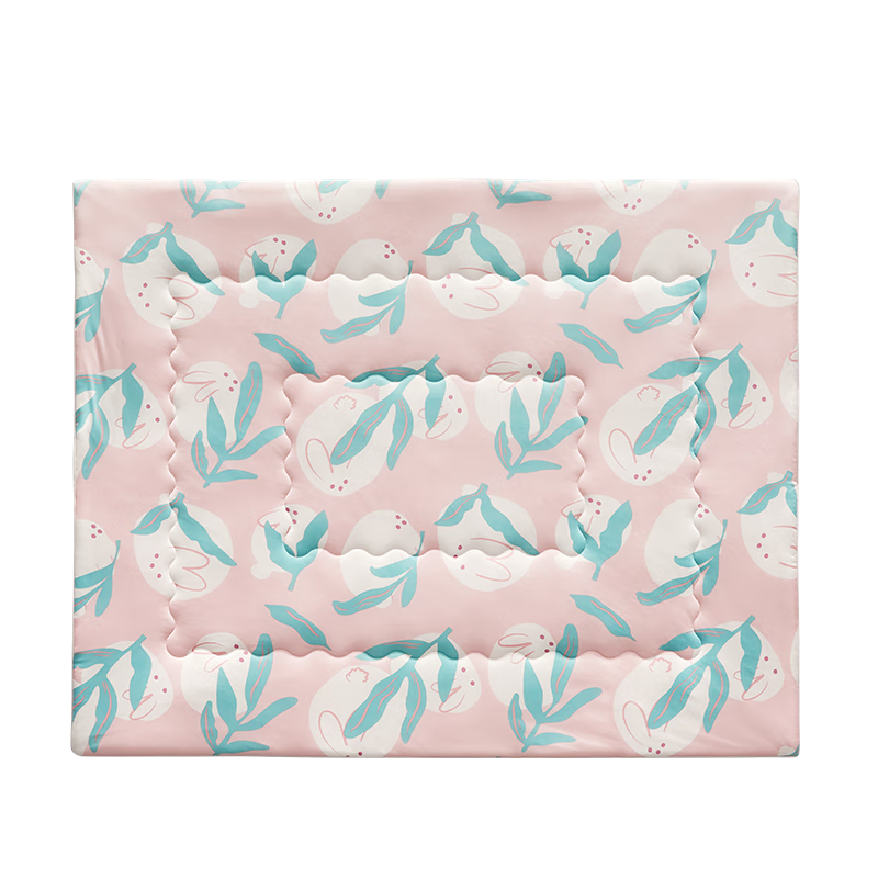 bc babycare婴儿幼儿园被子宝宝新生儿盖被夏凉感被儿童抗菌透气双面 藕荷粉-120*150CM