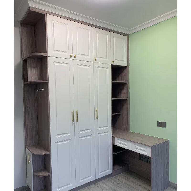 仁聚益橱柜门定制吸塑模压门欧式衣柜门pet克力高光门板定做实木烤漆