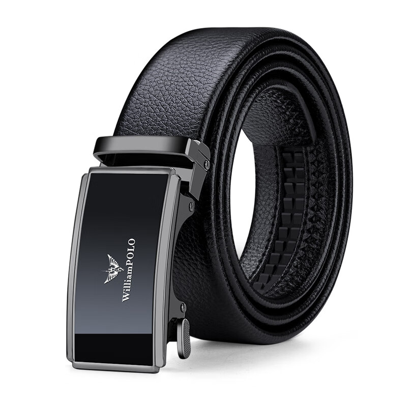 williampolo保罗皮带男真皮高档自动扣十大名牌商务个性年轻人纯牛皮
