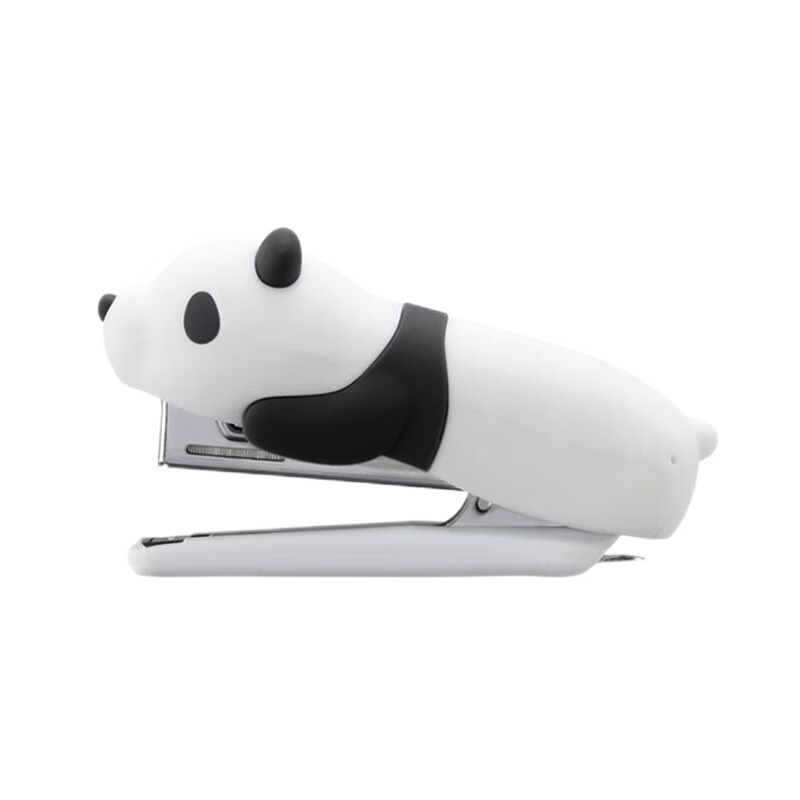 日本美克司MAX动物硅胶系列订书机小号订书器可订20页HD-10NX/S办公用品10号书钉 北极熊