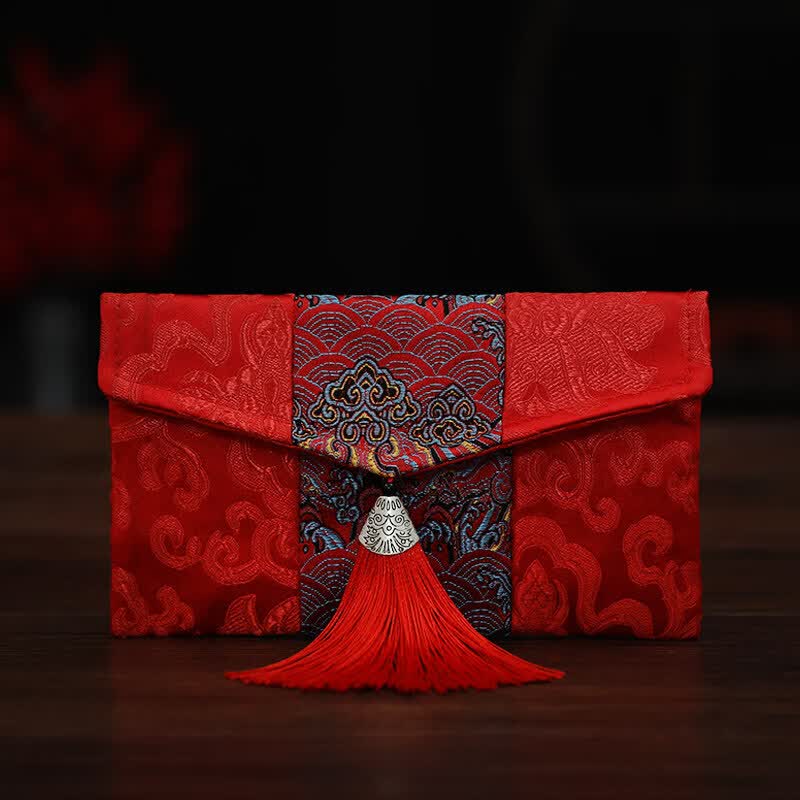 达结婚婚礼用万元红包布袋改口费过新年红包压岁钱中国风布艺绸缎利是封 中号15款【可装一万】 万元红包高性价比高么？