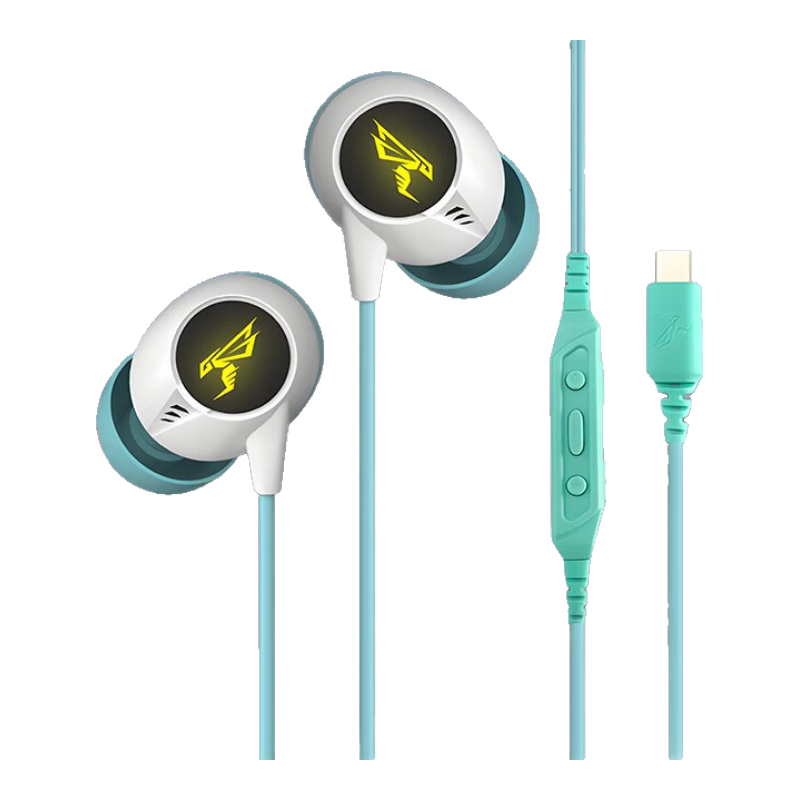 碩美科S400FPS入耳式游戲耳機(jī)有線 type-c手機(jī)平板電腦吃雞聽(tīng)聲辯位 聽(tīng)腳步聲電競(jìng)耳機(jī)耳麥游戲耳塞  【Type-C口+USB電腦轉(zhuǎn)接線】綠色