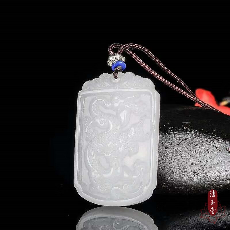 和田玉 ペンダント アンティーク和田玉とk18ペンダントトップⅣ | シノワズリ