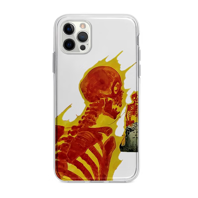 暗黑艺术骷髅适用iphone14/11pro软se/xsmax/7/8苹果12mini手机壳 款1