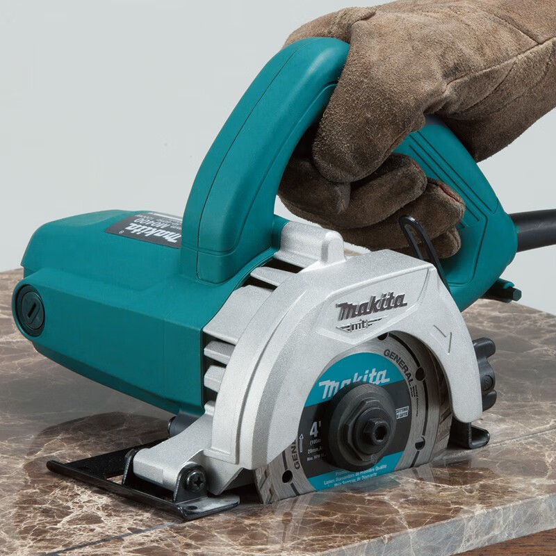 牧田(makita)切割机 m0400家用云石机多功能瓷砖45度开槽机手提电锯大