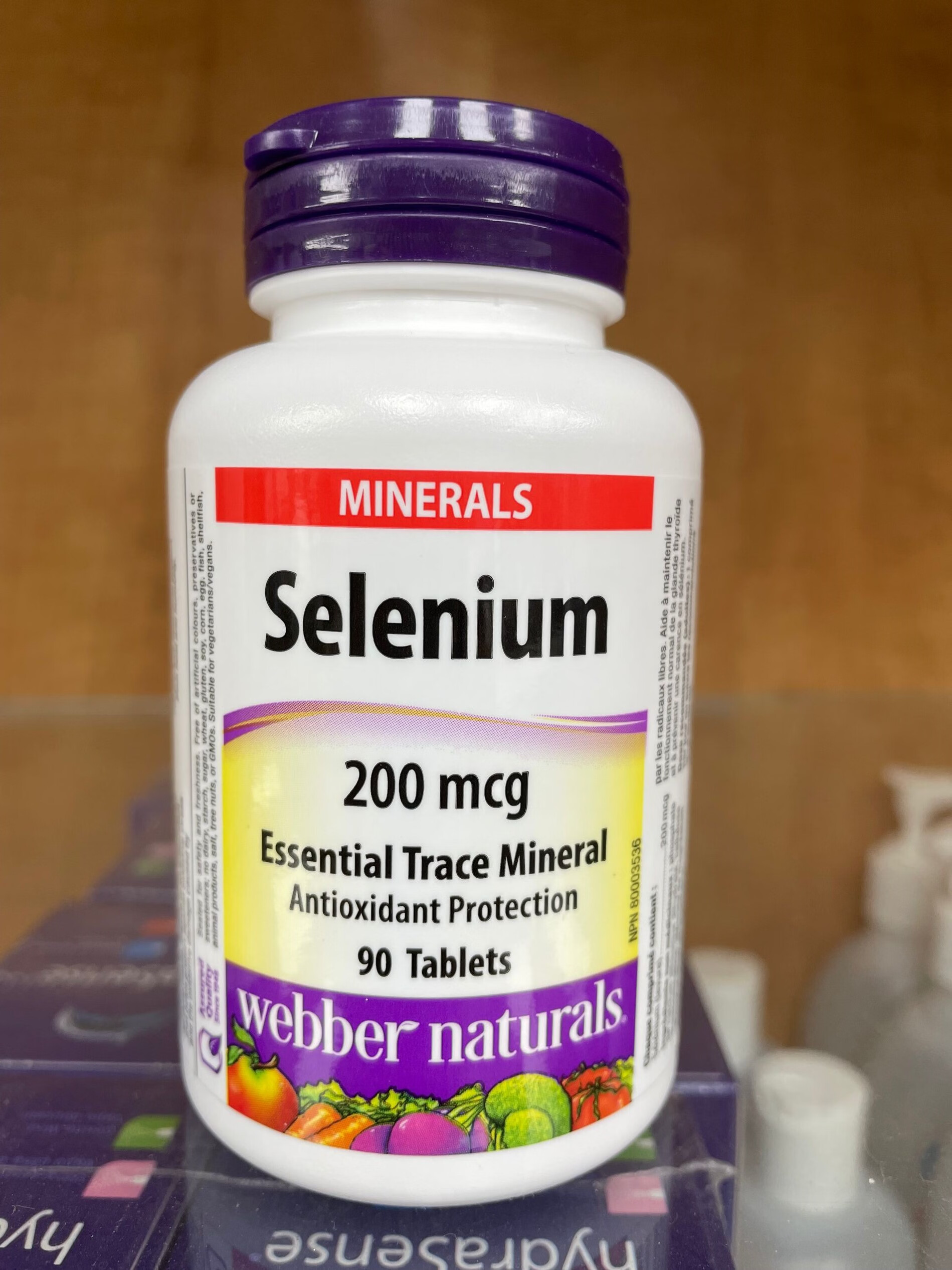 加拿大直邮webber伟博selenium硒片补充微量元素硒200mcg*90粒/瓶
