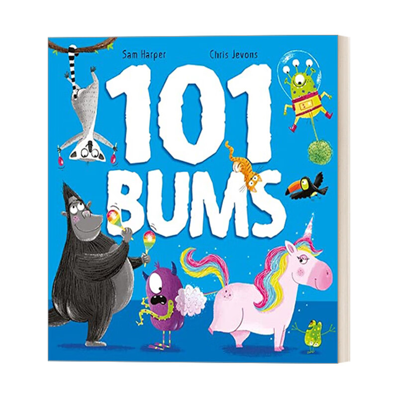 进口原版 101 bums 101个动物屁股 英文版 英语原版书籍