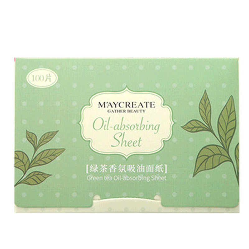 欧丽丝（OULISI）  吸油纸面部3包装300片吸油面纸面部男女通用便携补妆 【绿茶三盒】