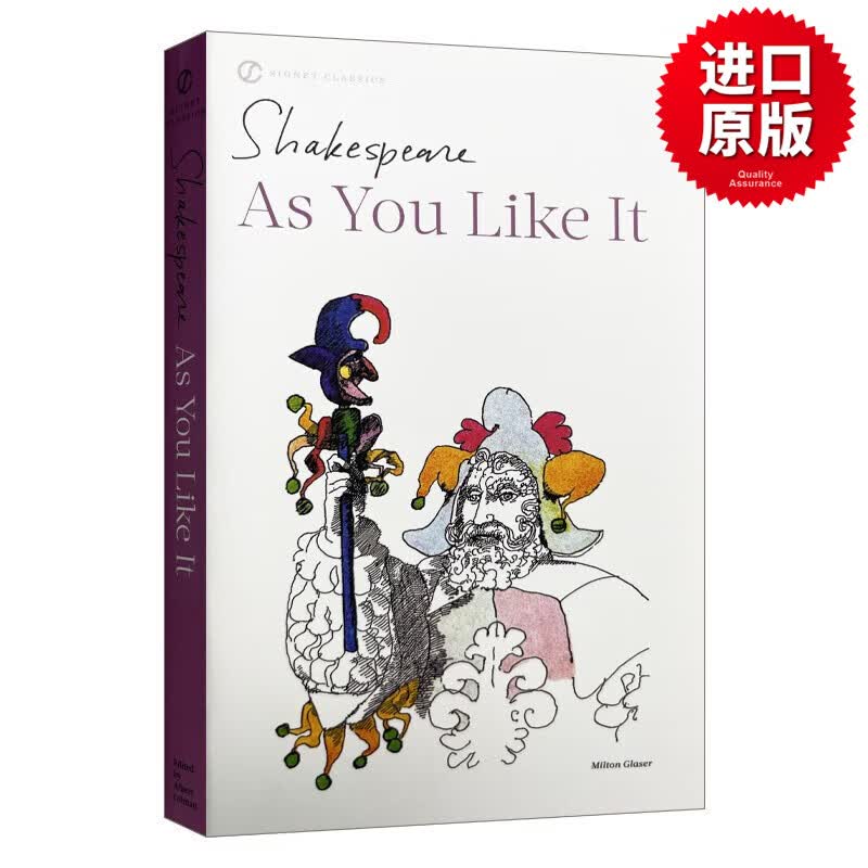 皆大欢喜 As You Like It 英文原版文学戏剧读物 莎士比亚四大喜剧之一 Signet Classics系列 英文版 进口英语原版书籍