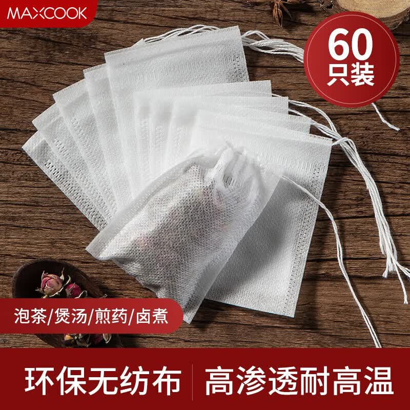 美厨（maxcook）煲汤隔渣袋 中药调料包无纺布一次性过滤包 60只大号 MCPJ164怎么看?