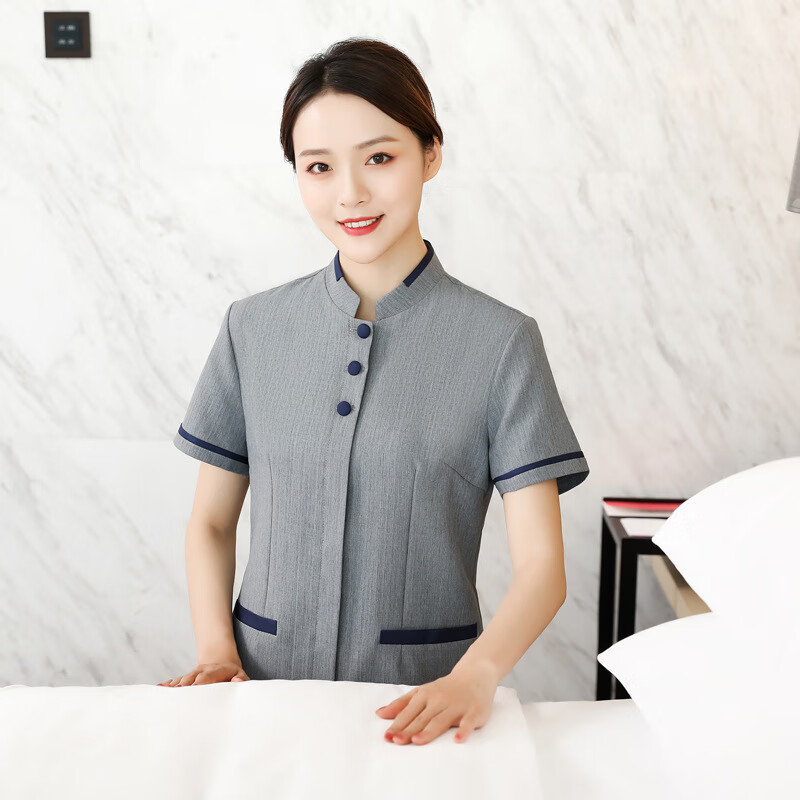 锐明凯物业酒店保洁工作服女长袖春夏装宾馆客房大码套装保洁员阿姨