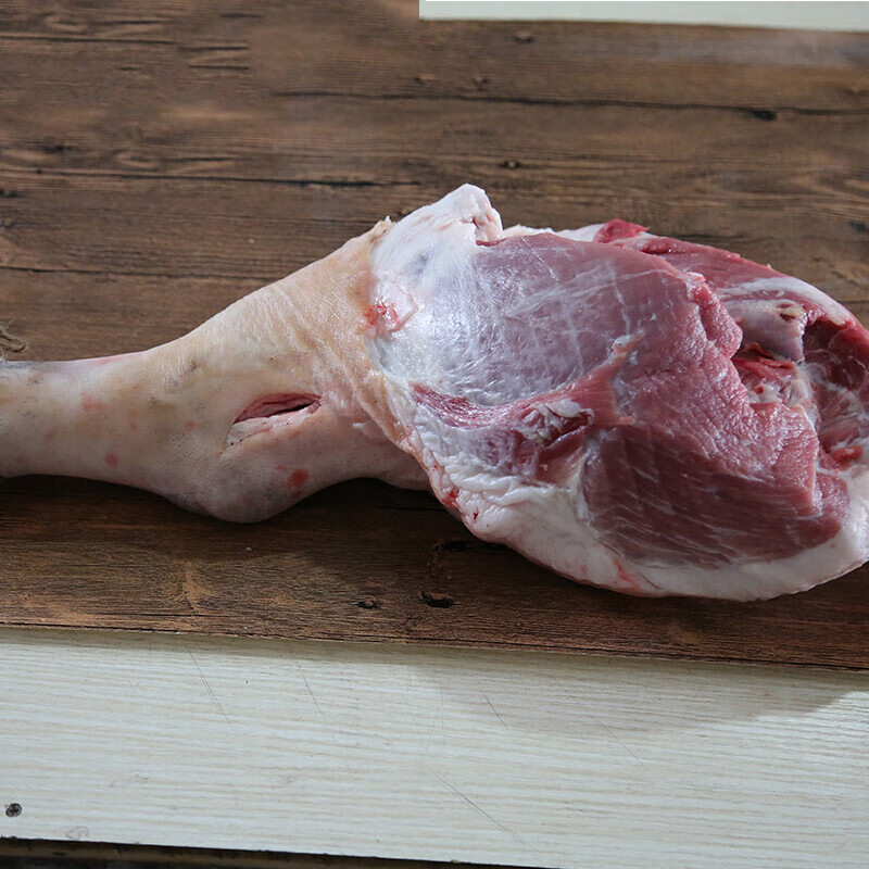 生猪腿农家散养土猪肉黑猪肉整只猪腿约15斤带猪蹄腿肉红烧食材