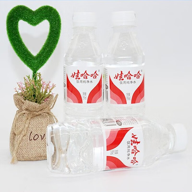 娃哈哈锐舞派对330ml纯净水饮用水350ml*12瓶24瓶企业开会用水旅行