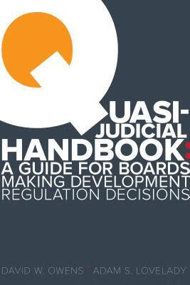 预订quasi judicial handbook: a guide for boards making