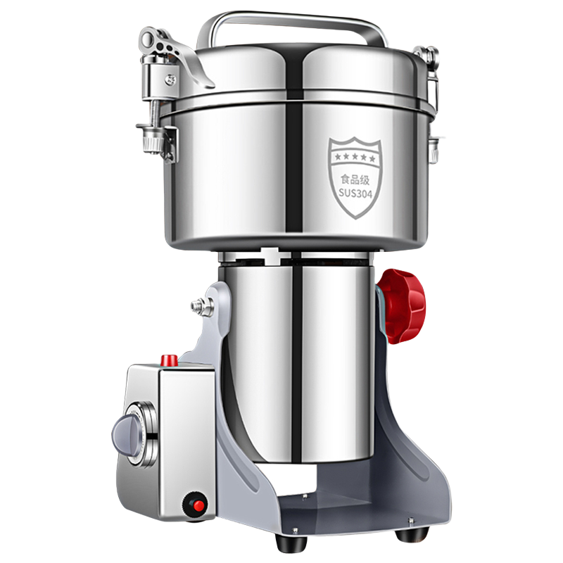 房太太家商兩用打粉研磨機中藥材三七粉碎機電動磨粉機細膩小型鋼磨 2500克大容量 304不銹鋼+銅電機+加硬加厚鋼刀