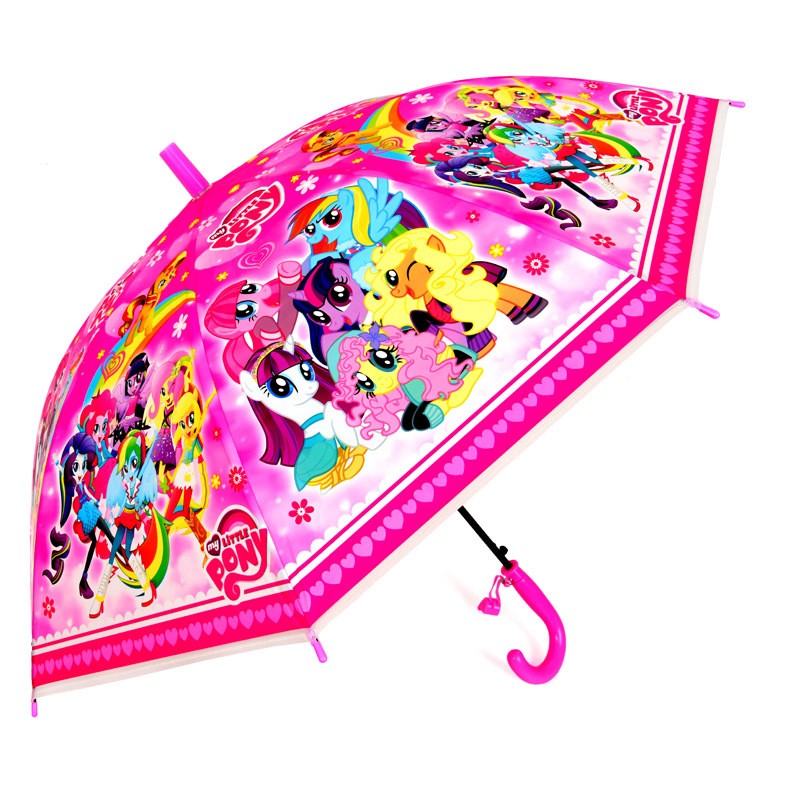卡通儿童雨伞POE伞 创意卡通动漫个性晴雨伞 小马宝莉卡通雨伞