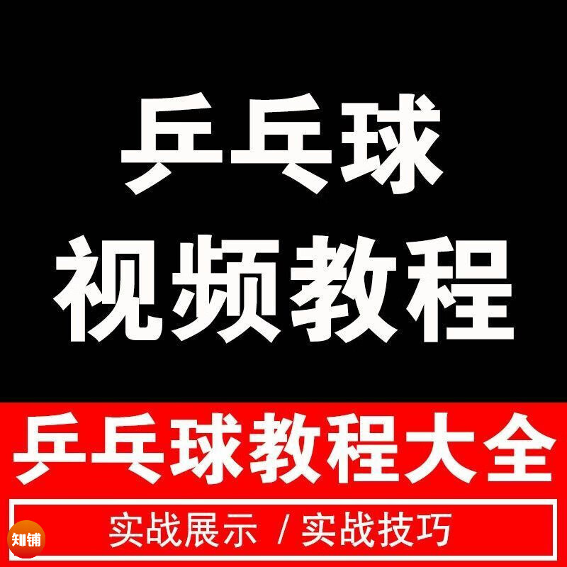 乒乓球视频教程 乒乓球分级训练9阶打法步法实战技巧 零基础教学培训