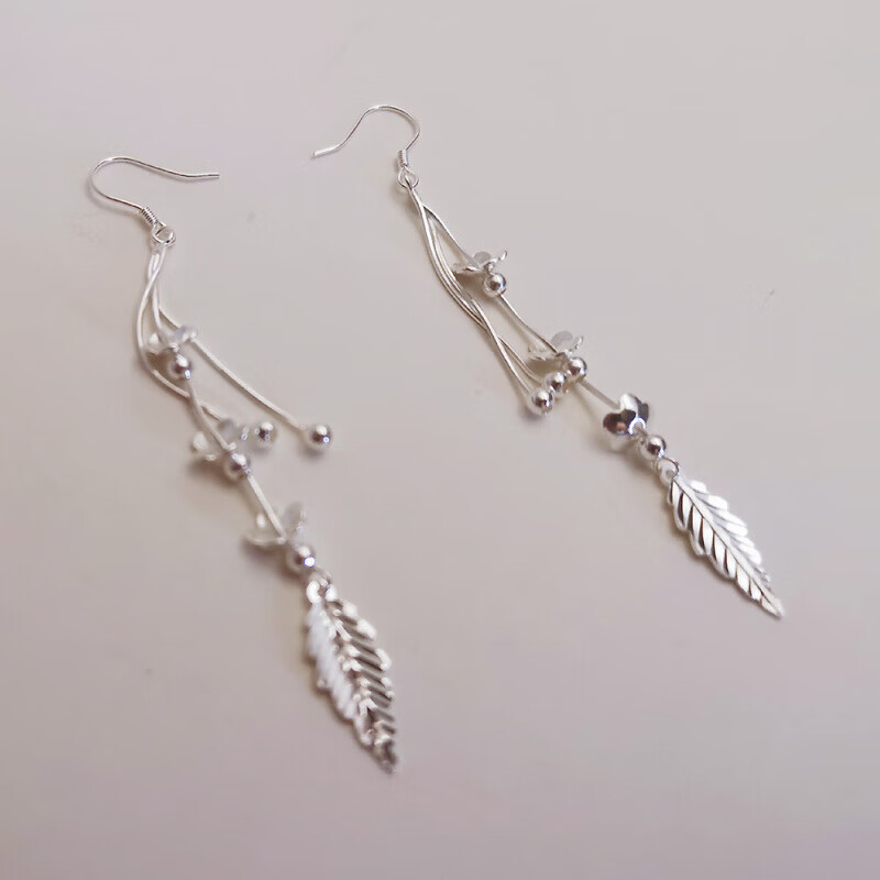 s999耳环 女耳花 耳坠圈圈中老年女士款式的足银耳钉老太太奶奶中年