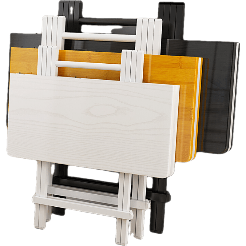 折叠桌餐桌家用小桌子吃饭桌简易小型折叠桌椅便携摆摊桌宿舍方桌 白色45*45*50CM