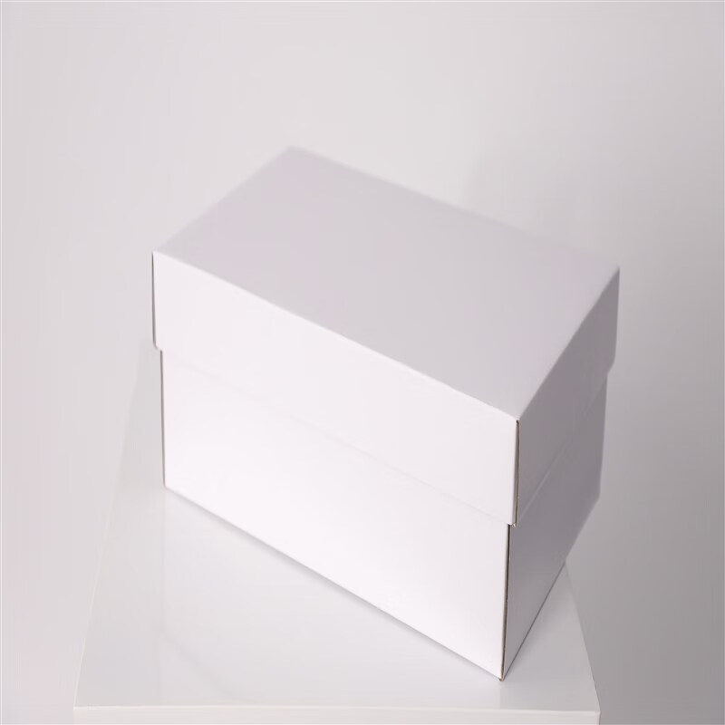 溥畔皮质纸鞋盒盖纸盒彩色通用款天地盖鞋盒子包装背景墙收纳盒 白色5