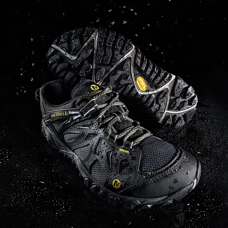迈乐（Merrell）经典户外鞋男女款徒步鞋ALLOUTBLAZE轻便透气耐磨防滑溯溪涉水鞋 J32441 黑(男) 43