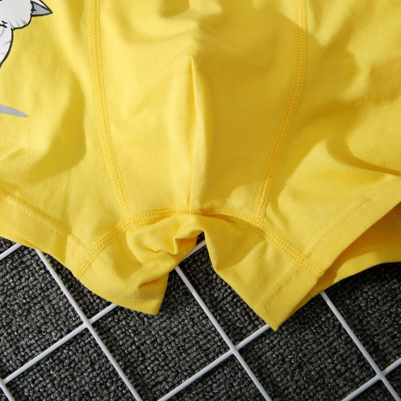 宝盖丁男士短裤内裤男纯棉青年宽松抗菌四季中腰透气大码男式平角内裤 【3条装】黑+灰+藏青 XL