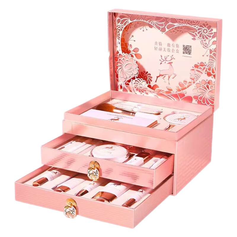 尤莉尤拉（YOULI YOULA）口紅禮盒化妝品全套彩妝套裝七夕情人節(jié)禮物生日禮物送女友老婆 一鹿有你10件套