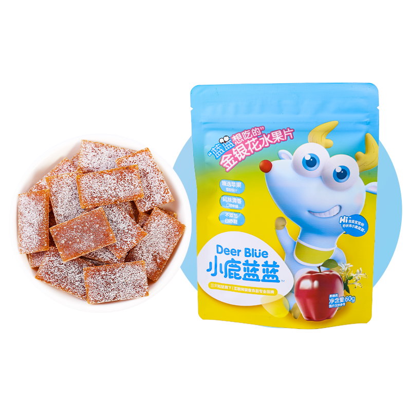 小鹿蓝蓝宝宝零食,金银花水果片60g价格历史走势分析