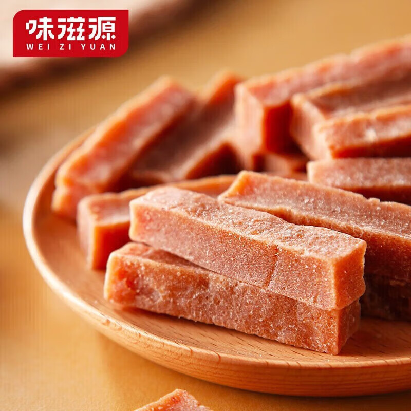 味滋源传统特产小吃 网红零食休闲食品 饱腹代餐小吃糕点 山楂条 500g 如图
