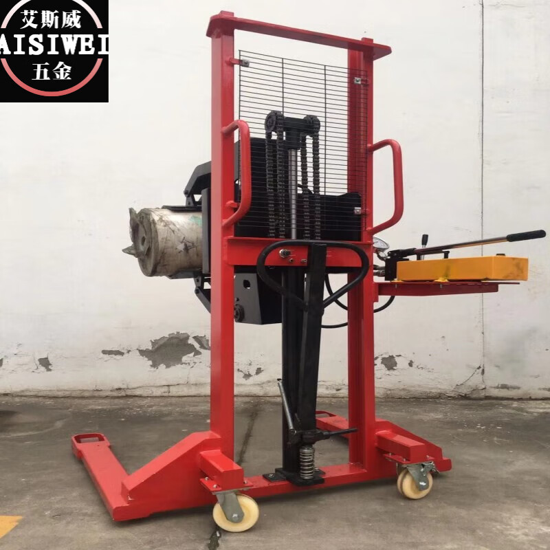 辰钦奕卷材夹抱车半电动搬运车油桶搬运车电动油桶堆高车油桶搬运工具