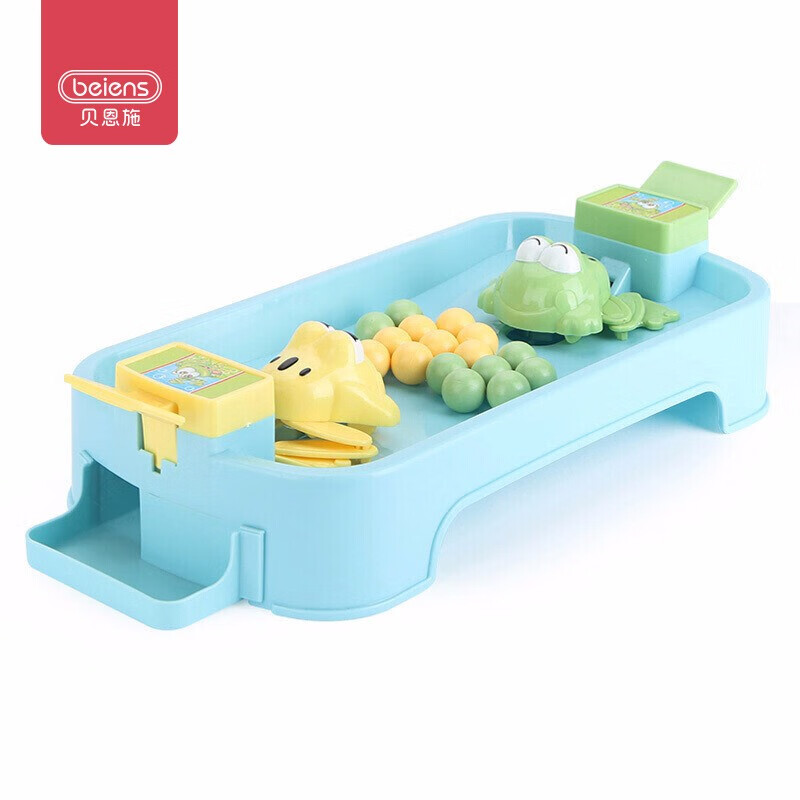 贝恩施 儿童早教玩具 男孩 女孩玩具戏珠桌面游戏亲子互动青蛙吃豆YZ11