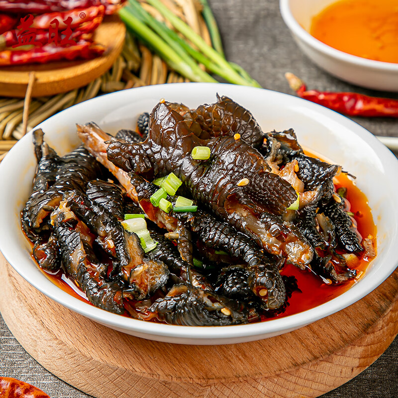 益旺 麻辣鸡脚凉菜零食四川特色川味酒店饭店特色菜生鲜速冻食材鸡爪