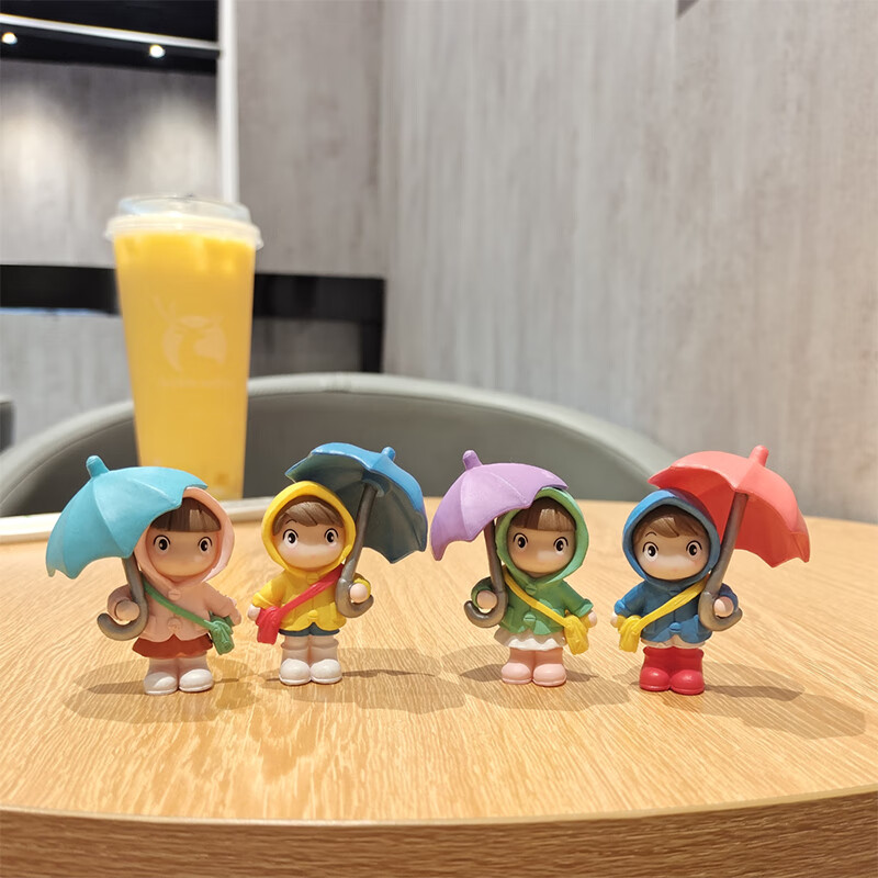 晴碧琳(qbily)桌面摆件创意办公室装饰品可爱卡通人物微景观迷你小
