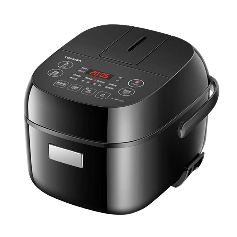 东芝（TOSHIBA）小小黑电饭煲 迷你电饭锅1.6升2-3人智能预约3mm备长炭内胆多功能家用电饭煲  5MHT